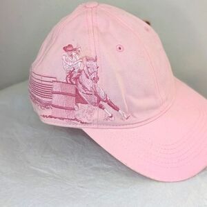 Barrel Racing Themed Strap Back Cap by Dri-Duck NWT
